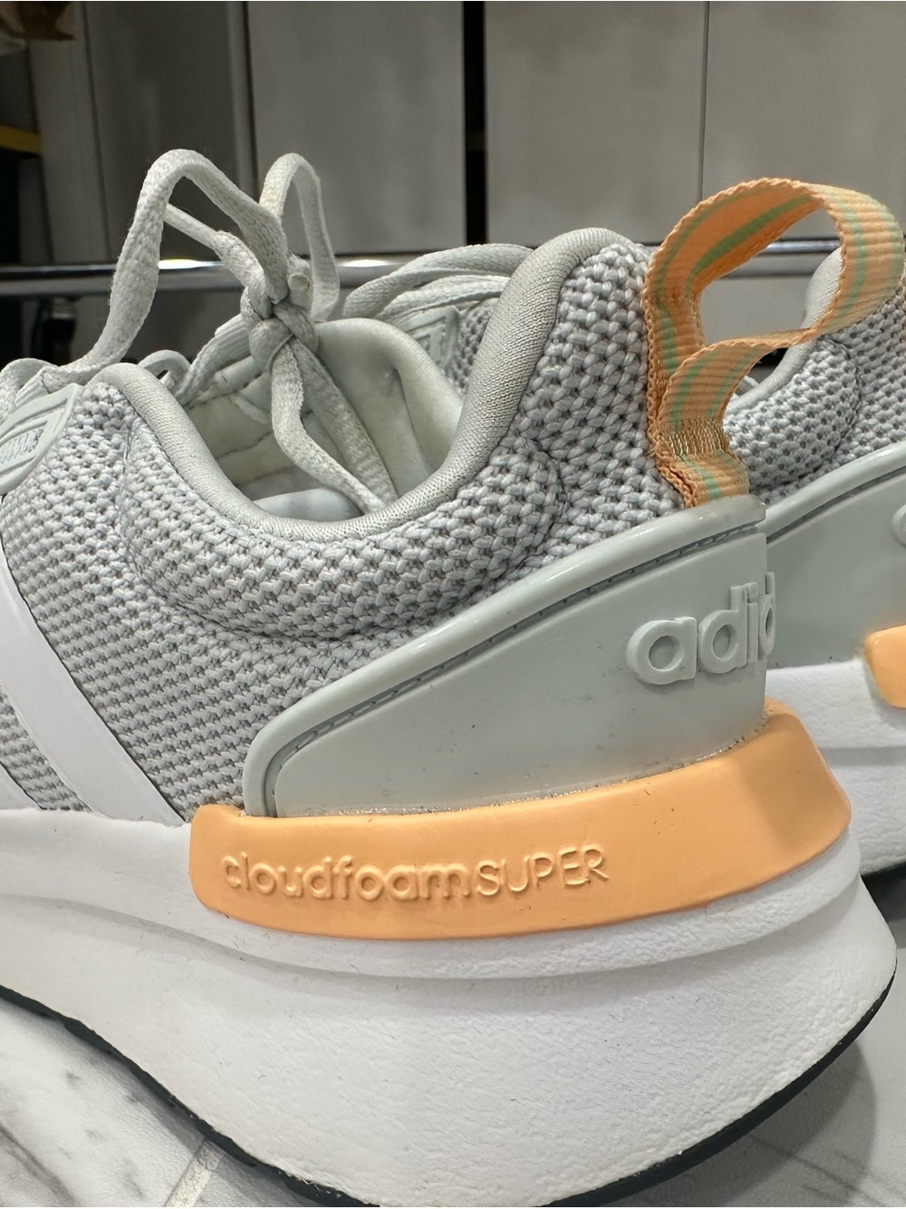 adidas Women’s Cloudfoam Super Sneakers - Peach Accents